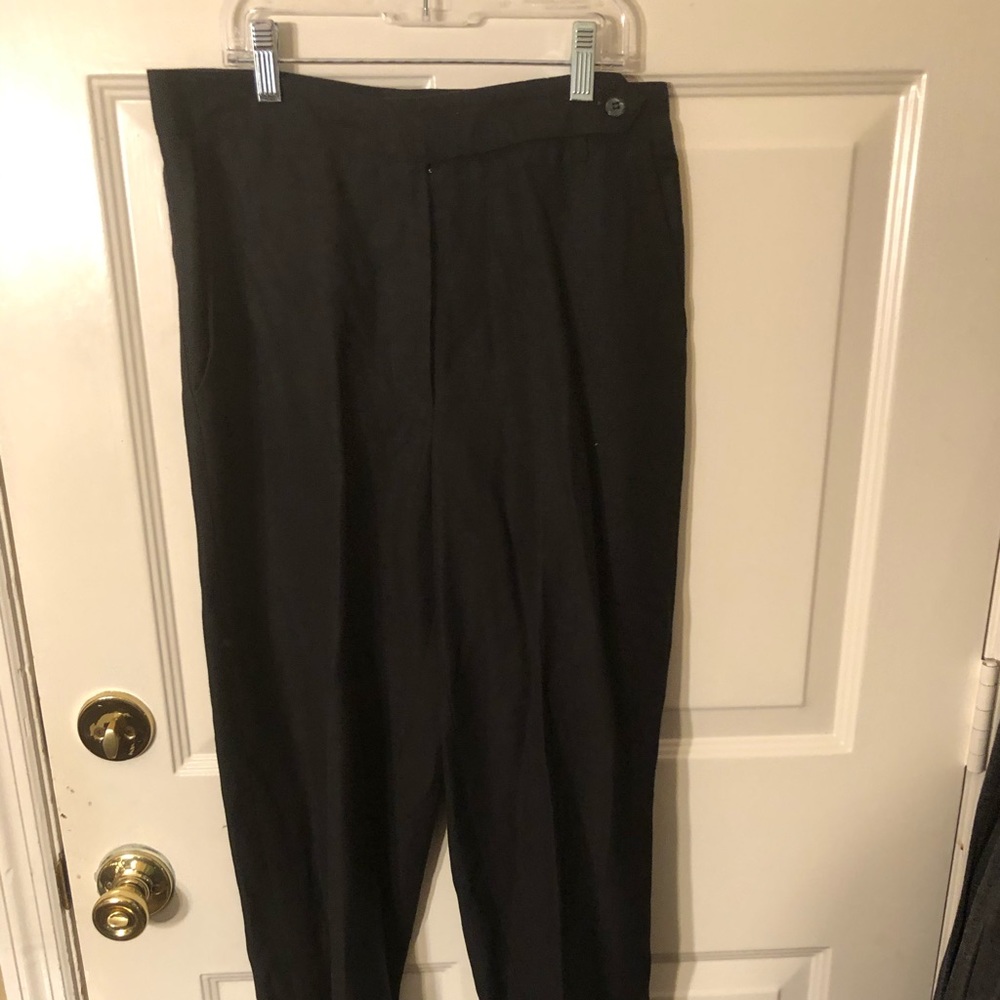 Womens Size 5/6 Express Linen Black Long Pants